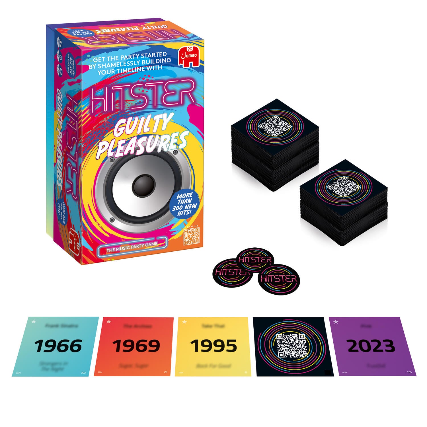 Hitster Guilty Pleasures spil